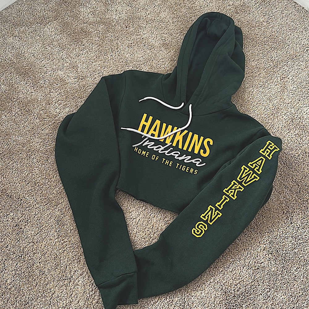 Strange Things Cropped ultra soft hoodie -Rare Find!!